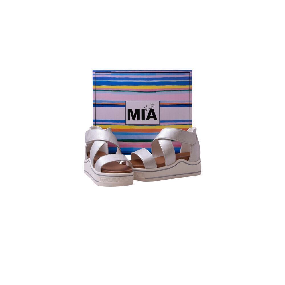 Mia Kids Minka-II Girl's Sandals Little/Big Hook/Closure Strap Shoes White. SZ-2